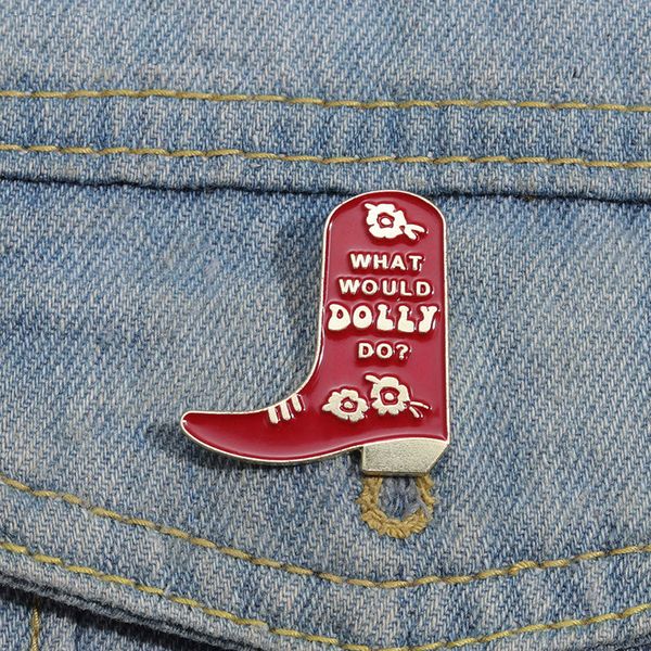 what would dolly do enamel pins custom vintage red boot brooches lapel badges punk funny jewelry gift for friends, Blue
what would dolly do enamel pins custom vintage red boot brooches lapel badges punk funny jewelry gift for friends, Blue