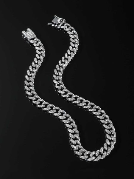 men's accessories fashionable and popular hip hop for women men rhinestone decor necklace perfect jewelry gift for party alloy for part, Silver
men's accessories fashionable and popular hip hop for women men rhinestone decor necklace perfect jewelry gift for party alloy for part, Silver