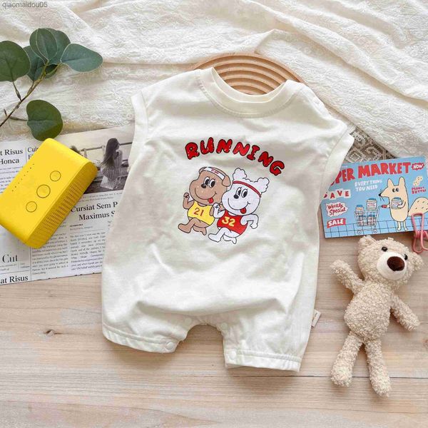 2023 summer korean infant baby girl jumpsuit cotton sleeveless cartoon roundneck pullover bodysuit stretch newborn girl romper l230712, Blue
2023 summer korean infant baby girl jumpsuit cotton sleeveless cartoon roundneck pullover bodysuit stretch newborn girl romper l230712, Blue