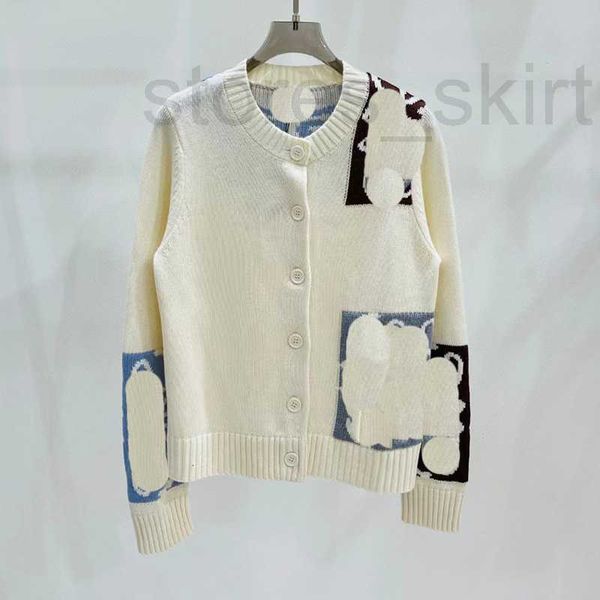 women's knits & tees designer knitted wool round neck cardigan coat letter sweater casual loose fall 2023 123i, White
women's knits & tees designer knitted wool round neck cardigan coat letter sweater casual loose fall 2023 123i, White