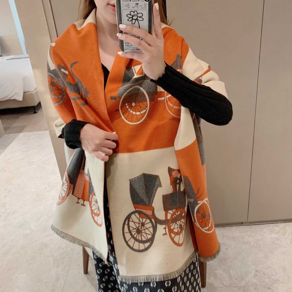 carriage color matching imitation cashmere scarf autumn winter warm thickened air conditioning double-sided shawl, Blue;gray
carriage color matching imitation cashmere scarf autumn winter warm thickened air conditioning double-sided shawl, Blue;gray