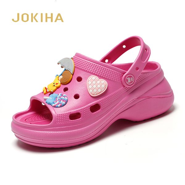 sandals 2023 summer garden clog fashion thick bottom women s slippers rosy red candy color styles 230724, Black
sandals 2023 summer garden clog fashion thick bottom women s slippers rosy red candy color styles 230724, Black