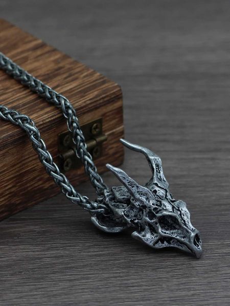 men's accessories fashionable and popular men dragon bone pendant necklace alloy for vacation and for a stylish look, Silver
men's accessories fashionable and popular men dragon bone pendant necklace alloy for vacation and for a stylish look, Silver