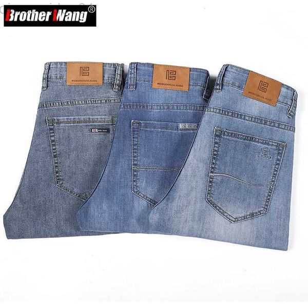 men's jeans classic men's summer denim pants fashion casual light blue thin stretch jeans loose straight branded trousers male l23
men's jeans classic men's summer denim pants fashion casual light blue thin stretch jeans loose straight branded trousers male l23
