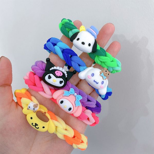 diy manual braid cute kuromi braid hair rope bracelet elastic hair rope simple style children girl ponytail holder soft hair ties kid daily, Slivery;white
diy manual braid cute kuromi braid hair rope bracelet elastic hair rope simple style children girl ponytail holder soft hair ties kid daily, Slivery;white