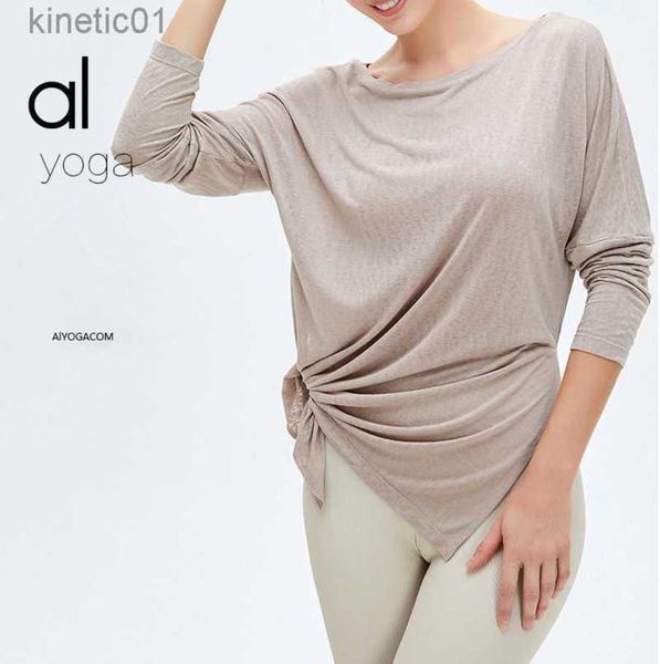 2023 desginer alo yoga t shirt origin suit women's breathable loose strap long sleeve t-shirt burnout fitness cover top, White
2023 desginer alo yoga t shirt origin suit women's breathable loose strap long sleeve t-shirt burnout fitness cover top, White