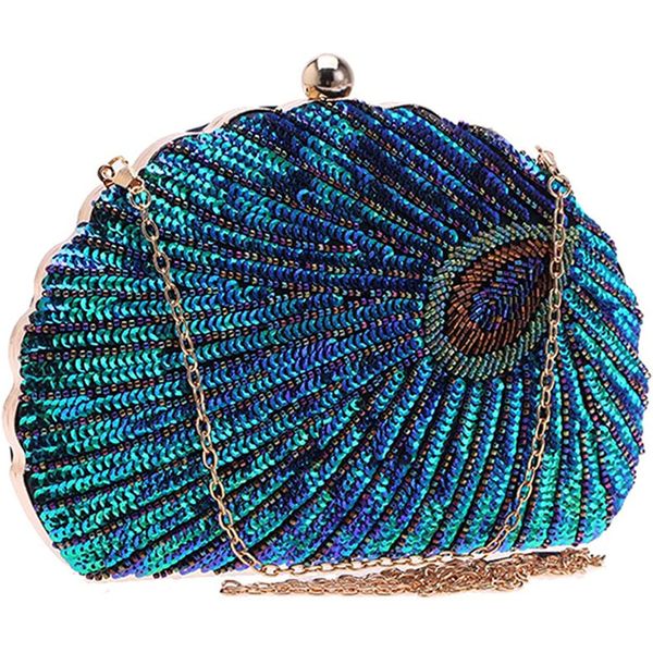 evening bags retro evening bag women's clutch wallet sequin bride chain shoulder bag wedding party peacock blue 230724
evening bags retro evening bag women's clutch wallet sequin bride chain shoulder bag wedding party peacock blue 230724