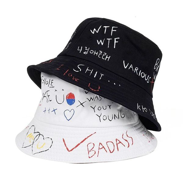 wide brim hats bucket hats 1pc harajuku bucket hat graffiti letter women men fishing fisherman hat summer outdoor panama hip hop cap couples, Blue;gray
wide brim hats bucket hats 1pc harajuku bucket hat graffiti letter women men fishing fisherman hat summer outdoor panama hip hop cap couples, Blue;gray