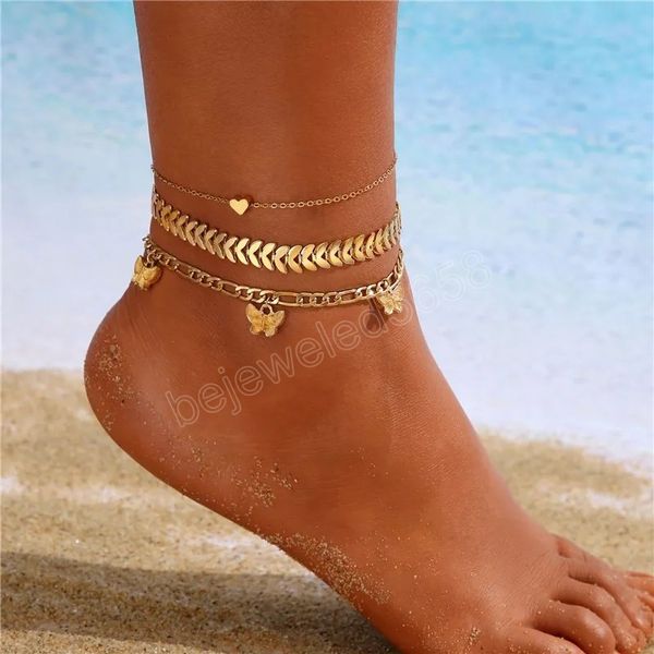 bohemian gold color butterfly anklets for women fashion anklet summer beach ankle bracelet foot chain jewelry, Golden;silver
bohemian gold color butterfly anklets for women fashion anklet summer beach ankle bracelet foot chain jewelry, Golden;silver