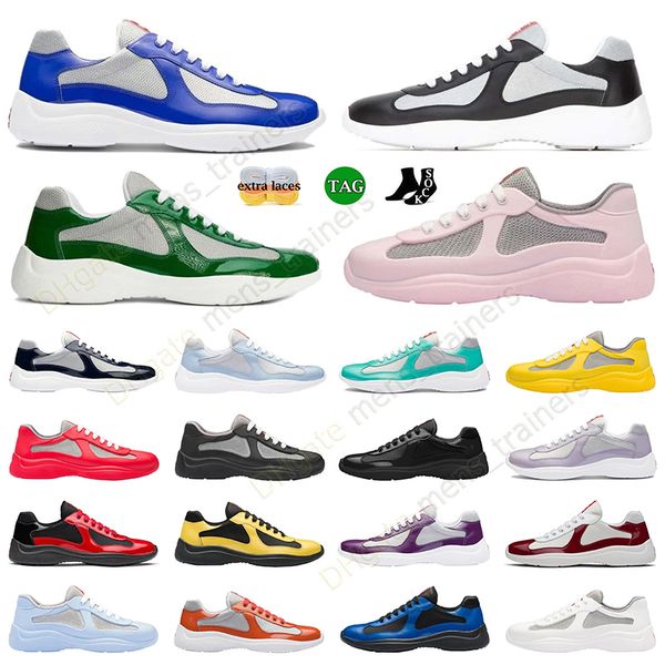 designer men americas cup leather flat sneakers casual shoes patent black white mesh lace-up luxurys outdoor runner mens women trainers spor
designer men americas cup leather flat sneakers casual shoes patent black white mesh lace-up luxurys outdoor runner mens women trainers spor