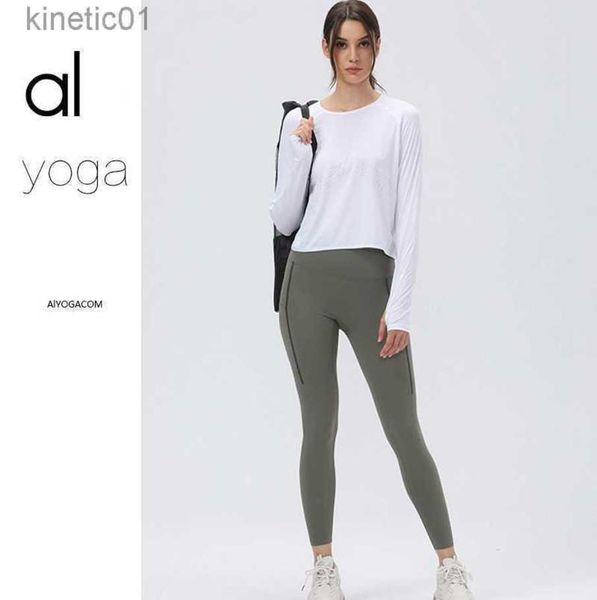 2023 desginer alo yoga t shirt originsuit women's autumn and winter loose fitting long sleeved t-shirt gym sports quick drying cover up, White
2023 desginer alo yoga t shirt originsuit women's autumn and winter loose fitting long sleeved t-shirt gym sports quick drying cover up, White