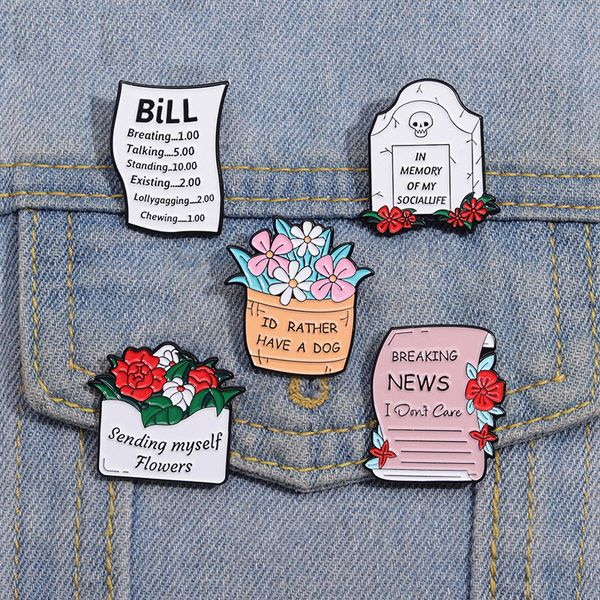breaking news enamel pins custom in memory of my social life brooch lapel badges flower basket plant jewelry gift for friends, Blue
breaking news enamel pins custom in memory of my social life brooch lapel badges flower basket plant jewelry gift for friends, Blue