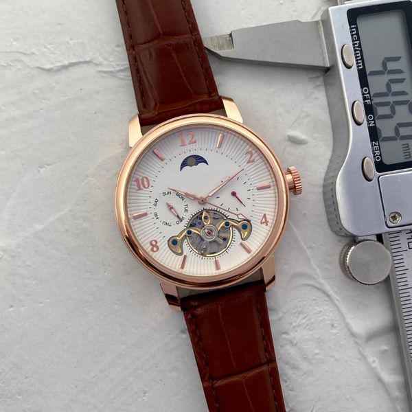 men's watch full dial working automatic date luxury fashion men's full steel band mechanical movement clock gold and silver leisur, Slivery;brown
men's watch full dial working automatic date luxury fashion men's full steel band mechanical movement clock gold and silver leisur, Slivery;brown