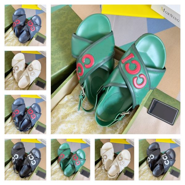 summer men sandal cross woman slipper gu ci double letter g sandals brands soft sole flats slides interlocking g casaul outdoor beach casual, Black
summer men sandal cross woman slipper gu ci double letter g sandals brands soft sole flats slides interlocking g casaul outdoor beach casual, Black