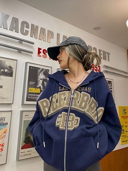 women's hoodies sweatshirts houzhou y2k hip hop zipper sweatshirts women american retro high street beige hoodie oversize 90s aesthetic, Black
women's hoodies sweatshirts houzhou y2k hip hop zipper sweatshirts women american retro high street beige hoodie oversize 90s aesthetic, Black