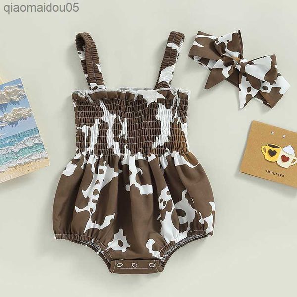 fashion summer newborn baby girls rompers+headband outfits clothes cow print sleeveless elastic jumpsuits playsuits clothes l230712, Blue
fashion summer newborn baby girls rompers+headband outfits clothes cow print sleeveless elastic jumpsuits playsuits clothes l230712, Blue