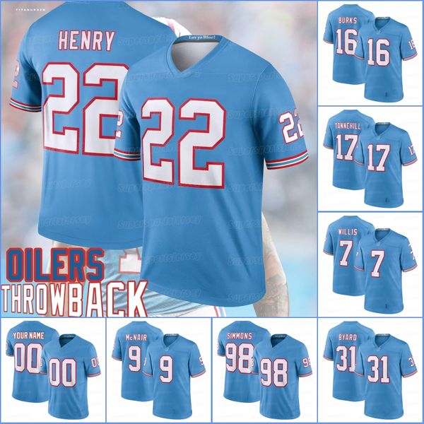 tennessees new oilers throwback titans football jerseys derrick henry treylon burks julio jones steve mcnair kevin byard aj brown ryan tanne, Black;red
tennessees new oilers throwback titans football jerseys derrick henry treylon burks julio jones steve mcnair kevin byard aj brown ryan tanne, Black;red