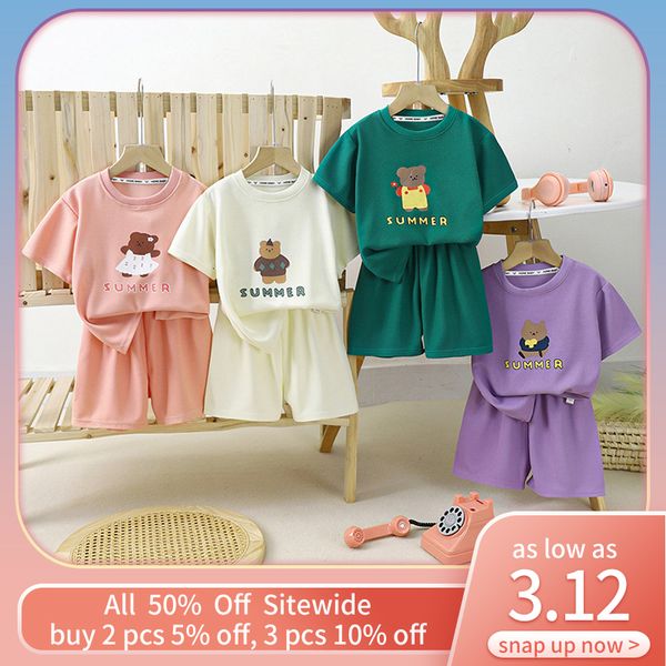 clothing sets cartoon bear short sleeve pant sets summer baby outfits children fashion tee soild color shorts thin cotton clothes tracksuits, White
clothing sets cartoon bear short sleeve pant sets summer baby outfits children fashion tee soild color shorts thin cotton clothes tracksuits, White