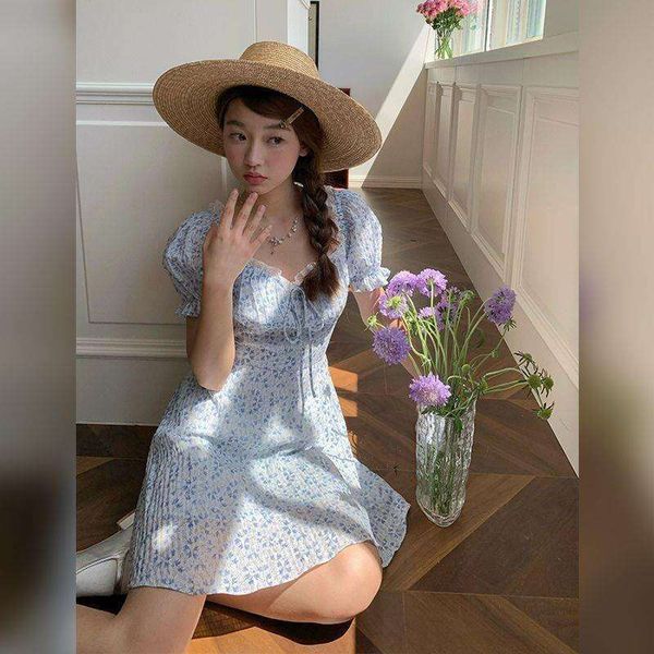 summer style french temperament age reduce thin unique design fresh blue floral dress for women, Black;gray
summer style french temperament age reduce thin unique design fresh blue floral dress for women, Black;gray