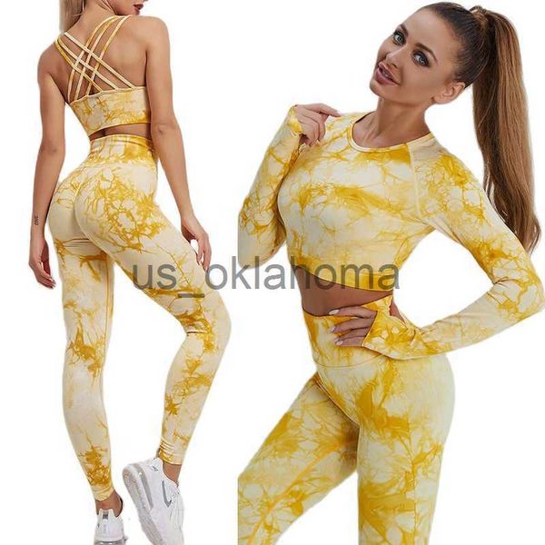 yoga outfit women's yoga set tracksuit female clothing new tiedye sportswear high waist athletic leggings workout bra tight suits j2307
yoga outfit women's yoga set tracksuit female clothing new tiedye sportswear high waist athletic leggings workout bra tight suits j2307