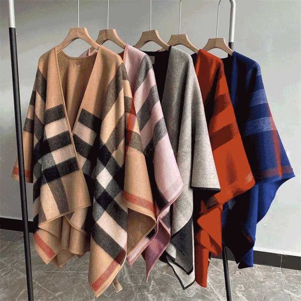 scarves wraps british plaid cashmere cape high-end scarf shawl temperament autumn winter blanket jacket, Red;brown
scarves wraps british plaid cashmere cape high-end scarf shawl temperament autumn winter blanket jacket, Red;brown