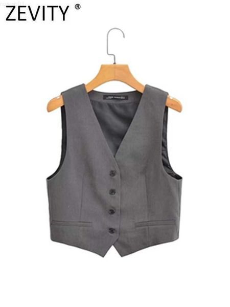 women's jackets zevity women fashion v neck grey color short vest jacket office ladies sleeveless single breasted waistcoat crop ct382, Black;brown
women's jackets zevity women fashion v neck grey color short vest jacket office ladies sleeveless single breasted waistcoat crop ct382, Black;brown