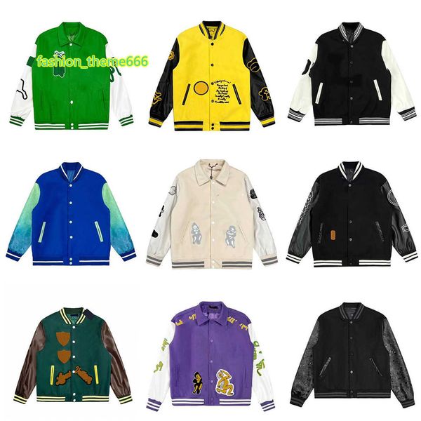 men's jackets mens jackets designer baseball varsity jacket letter stitching embroidery autumn and winter men loose high street causal, Black;brown
men's jackets mens jackets designer baseball varsity jacket letter stitching embroidery autumn and winter men loose high street causal, Black;brown