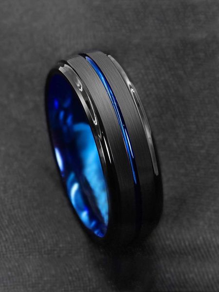 men's accessories men two tone ring simple fashion men's handsome brushed double beveled blue/gold ring stainless steel for jewelr, Silver
men's accessories men two tone ring simple fashion men's handsome brushed double beveled blue/gold ring stainless steel for jewelr, Silver