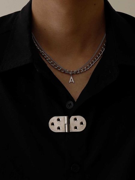 men's accessories men's guys 2pcs/set letter chain necklace for jewelry gift and party, Silver
men's accessories men's guys 2pcs/set letter chain necklace for jewelry gift and party, Silver