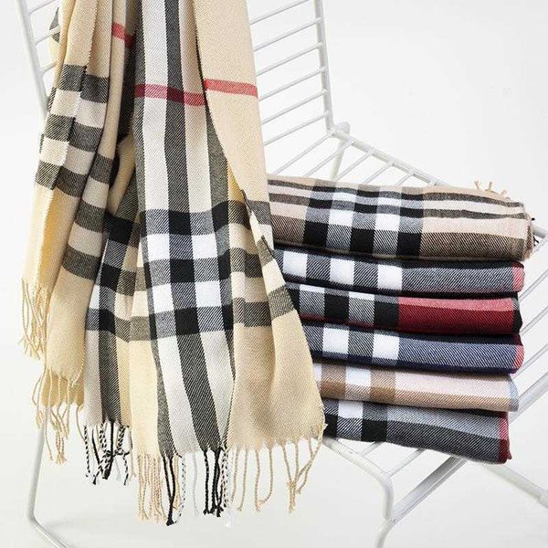imitation cashmere plaid women's 2023 new autumn/winter korean edition babag shawl scarf, Blue;gray
imitation cashmere plaid women's 2023 new autumn/winter korean edition babag shawl scarf, Blue;gray