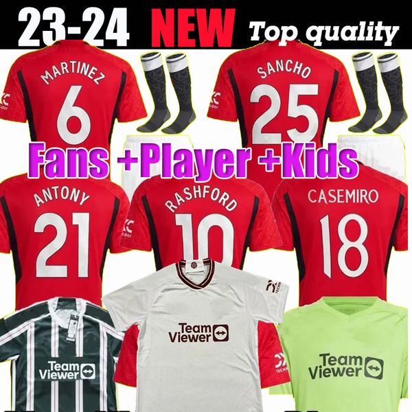 23 24 sancho mount soccer jerseys b. fernandes rashford football shirt 2023 men kids kit eriksen antony casemiro lancashire rose onana playe, Black;yellow
23 24 sancho mount soccer jerseys b. fernandes rashford football shirt 2023 men kids kit eriksen antony casemiro lancashire rose onana playe, Black;yellow