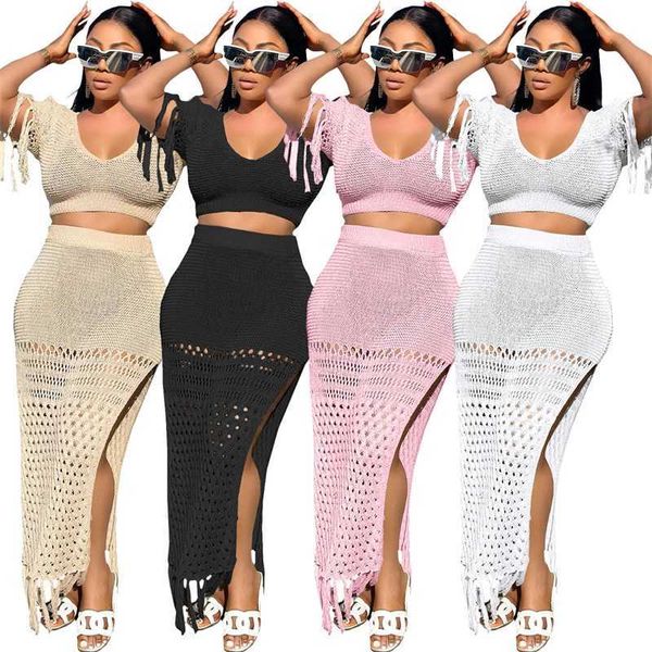 women two pieces dress set designer 2023 new casual split wool weaving hand hook knitted tassel sportwear 4 colours, White
women two pieces dress set designer 2023 new casual split wool weaving hand hook knitted tassel sportwear 4 colours, White