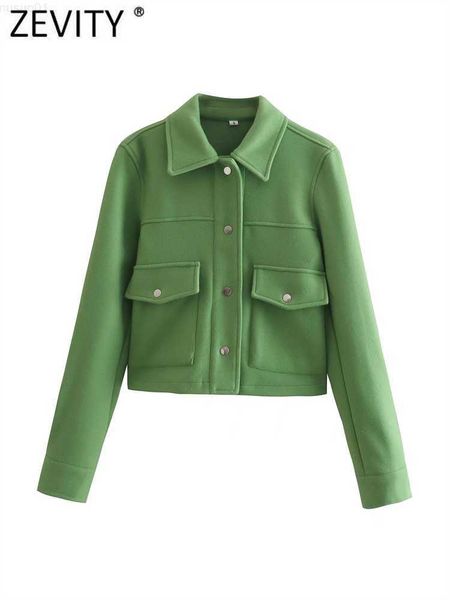 women's jackets zevity women fashion solid green color soft casual shirt coat female double pockets patch outwear buttons jacket ct498, Black;brown
women's jackets zevity women fashion solid green color soft casual shirt coat female double pockets patch outwear buttons jacket ct498, Black;brown
