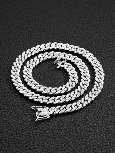 men's accessories for women men trendy punk hip hop style rock party full rhinestone gorgeous decor chain necklace alloy material for p, Silver
men's accessories for women men trendy punk hip hop style rock party full rhinestone gorgeous decor chain necklace alloy material for p, Silver