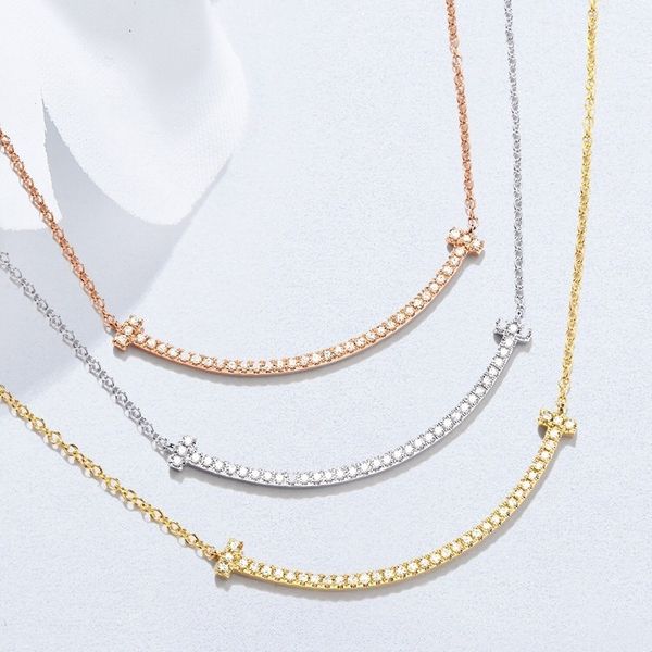 design smile necklace pendant necklaces designers for women luxury jewelry rise gold silver with diamond necklace tennis chain fashion jewel
design smile necklace pendant necklaces designers for women luxury jewelry rise gold silver with diamond necklace tennis chain fashion jewel