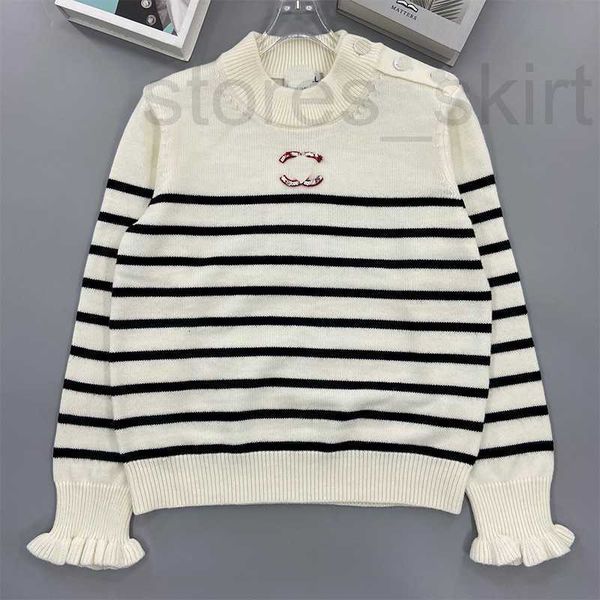 women's knits & tees designer knitted striped sequins round neck sweater sweet young girls aged women's autumn/winter pznx, White
women's knits & tees designer knitted striped sequins round neck sweater sweet young girls aged women's autumn/winter pznx, White