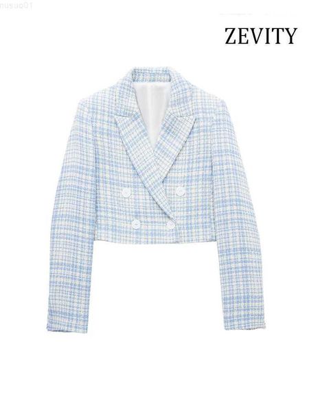 women's suits blazers zevity women fashion double breasted tweed cropped blazer coat vintage notched collar long sleeve female outerwea, White;black
women's suits blazers zevity women fashion double breasted tweed cropped blazer coat vintage notched collar long sleeve female outerwea, White;black