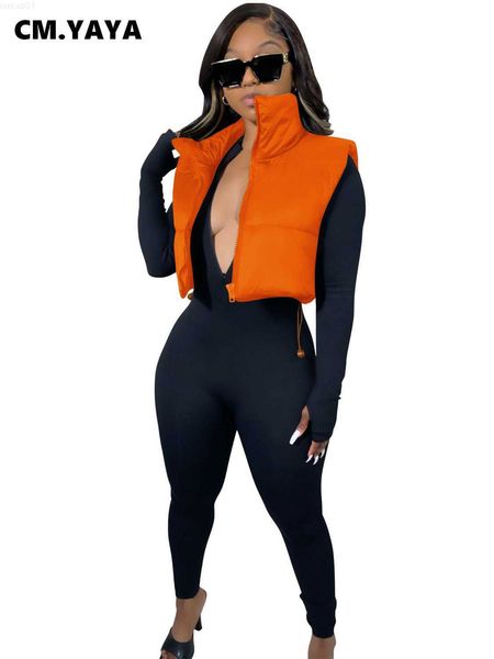 women's jackets cm.yaya elegant streetwear women thick warm 2022 winter autumn zipper fly sleeveless parkas vest fashion ins outwear, Black;brown
women's jackets cm.yaya elegant streetwear women thick warm 2022 winter autumn zipper fly sleeveless parkas vest fashion ins outwear, Black;brown