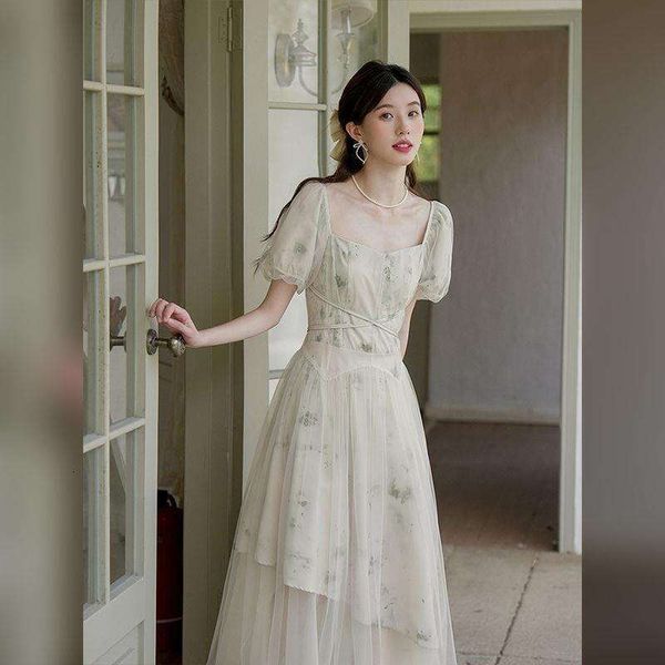 item title long skirt summer gentle wind big waist puff sleeve temperament fairy dress, Black;gray
item title long skirt summer gentle wind big waist puff sleeve temperament fairy dress, Black;gray