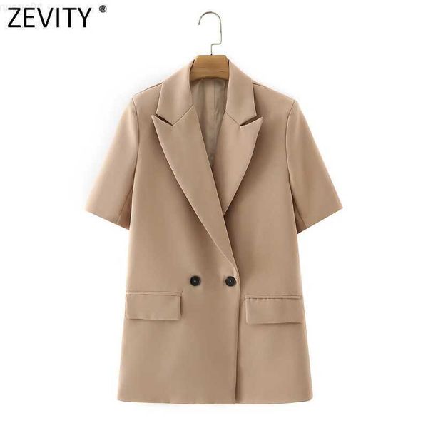 women's suits blazers zevity women fashion short sleeve fitting blazer coat office ladies pockets casual suits double breasted chic sum, White;black
women's suits blazers zevity women fashion short sleeve fitting blazer coat office ladies pockets casual suits double breasted chic sum, White;black