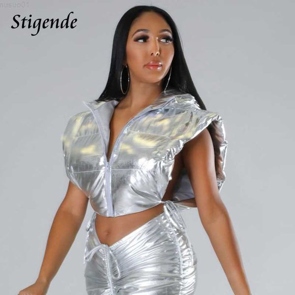 women's jackets stigende shiny puffer vest parkas women zipper hooded waistcoat bandage side split sleeveless golden crop tank coat ja, Black;brown
women's jackets stigende shiny puffer vest parkas women zipper hooded waistcoat bandage side split sleeveless golden crop tank coat ja, Black;brown