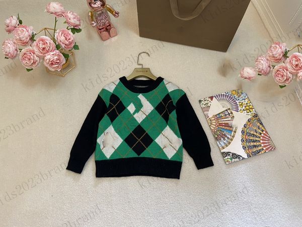 green color sweaters brand designer knitting sweatershirts high end children autumn sweaters 2023fw winter wool modal blend sweaters tartan, Blue
green color sweaters brand designer knitting sweatershirts high end children autumn sweaters 2023fw winter wool modal blend sweaters tartan, Blue