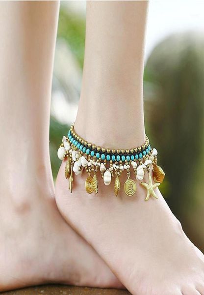 anklets leg for women ankle bracelet handmade copper beaded stones bell woman anklet female foot jewelry shell fish starfish1353009, Red;blue
anklets leg for women ankle bracelet handmade copper beaded stones bell woman anklet female foot jewelry shell fish starfish1353009, Red;blue
