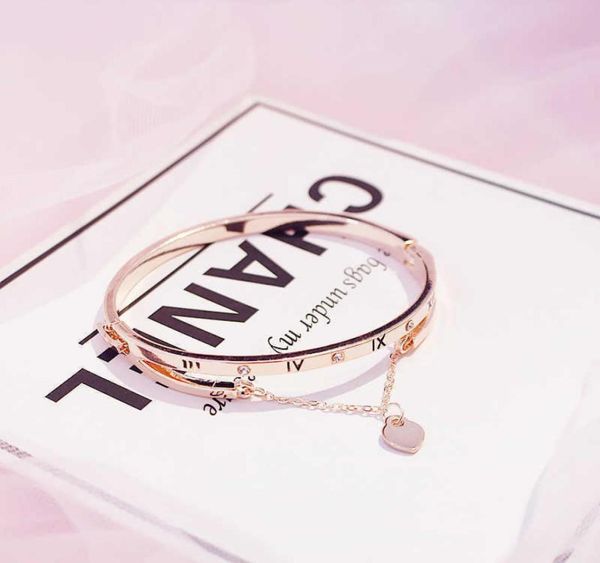 whole rose gold stainless steel bracelets bangles female heart forever love brand charm bracelet for women famous jewelry4757650, Black
whole rose gold stainless steel bracelets bangles female heart forever love brand charm bracelet for women famous jewelry4757650, Black