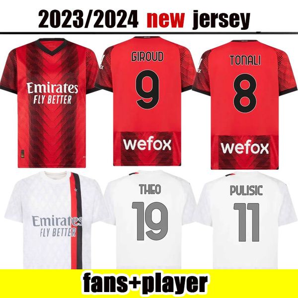 23 24 ibrahimovic koche soccer jerseys ac milans 2023 2024 giroud de ketelaere r. leao tonali theo football shirt special fourth men uniform, Black;yellow
23 24 ibrahimovic koche soccer jerseys ac milans 2023 2024 giroud de ketelaere r. leao tonali theo football shirt special fourth men uniform, Black;yellow