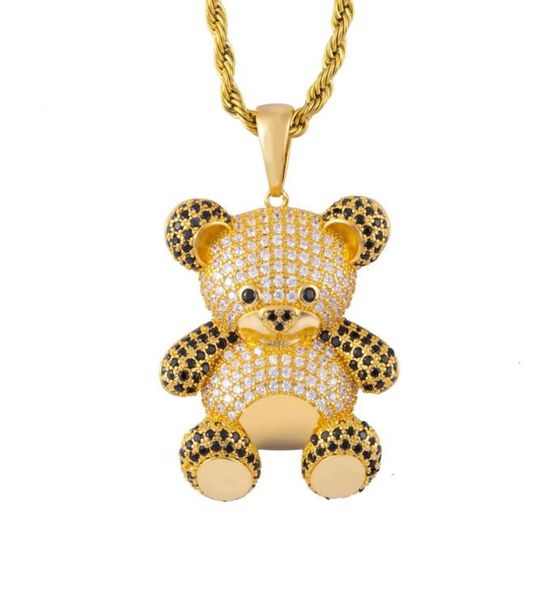ins hip hop necklace 18k gold plated full cz bear pendant necklace with rope chain necklace for men women gift1829559, Silver
ins hip hop necklace 18k gold plated full cz bear pendant necklace with rope chain necklace for men women gift1829559, Silver
