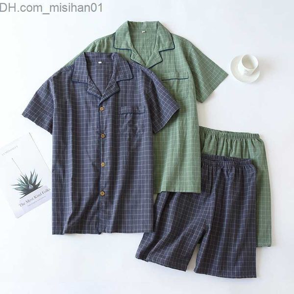 men's sleepwear 2023 men's pajamas summer thin short sleeve shorts washing pure cotton japanese plain home service set pantalon pa, Black;brown
men's sleepwear 2023 men's pajamas summer thin short sleeve shorts washing pure cotton japanese plain home service set pantalon pa, Black;brown