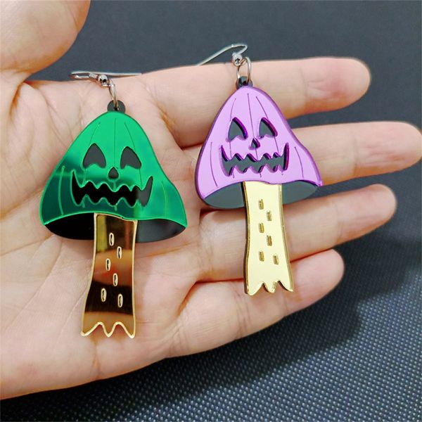 halloween skeleton mushroom drop earrings for women acrylic jewelry mirror purple green cute cartoon classic accessories, Silver
halloween skeleton mushroom drop earrings for women acrylic jewelry mirror purple green cute cartoon classic accessories, Silver