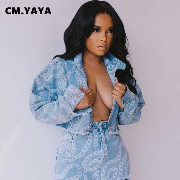 women's jackets cm.yaya women jackets graffiti full sleeve turn-down collar single breasted crop denim coats fashion streetwear autumn, Black;brown
women's jackets cm.yaya women jackets graffiti full sleeve turn-down collar single breasted crop denim coats fashion streetwear autumn, Black;brown