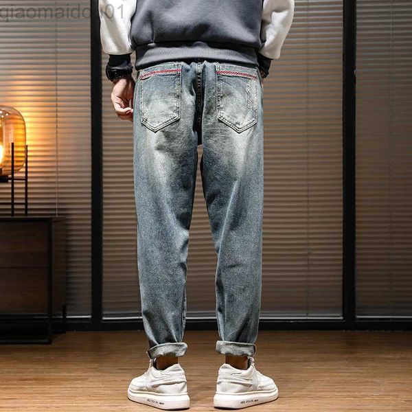 men's jeans jeans for men harem pants wide leg loose fit retro blue baggy jeans man pockets designer streetwear men's clothing ful 
men's jeans jeans for men harem pants wide leg loose fit retro blue baggy jeans man pockets designer streetwear men's clothing ful